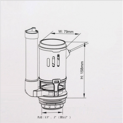 Universal Toilet Tank Fitting Part Height Adjustable Inlet Valve for TOTO Kohler Toilet Tank