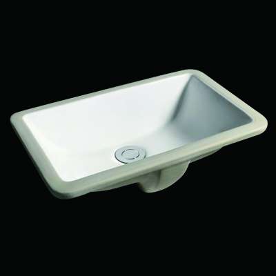 Supply Popular Modern Design 16inch Ceramic Under Counter Wash Basin / Rectangular Bathroom Sink