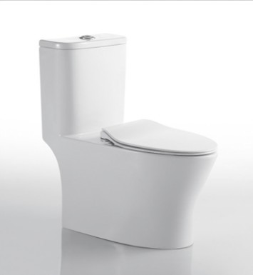 D shape design one piece toilet jet wash water cloest toilet